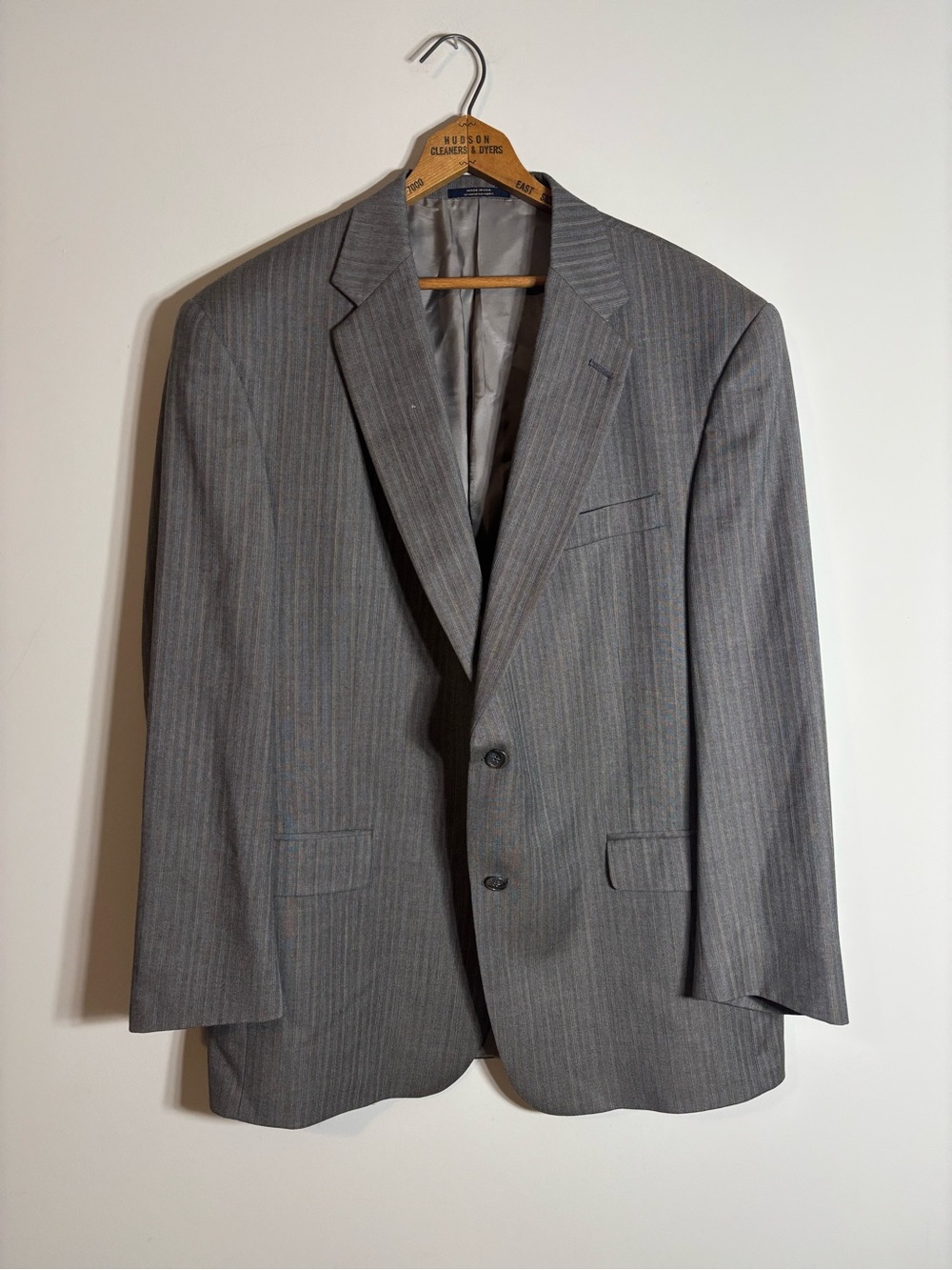 Hart Schaffner Marx Loro Piana Italy Sport Coat Blazer Grey 46R